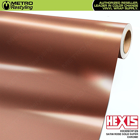 Плівка сатинова Hexis Super Chrome Rose Gold Satin (HX30SCH12S)