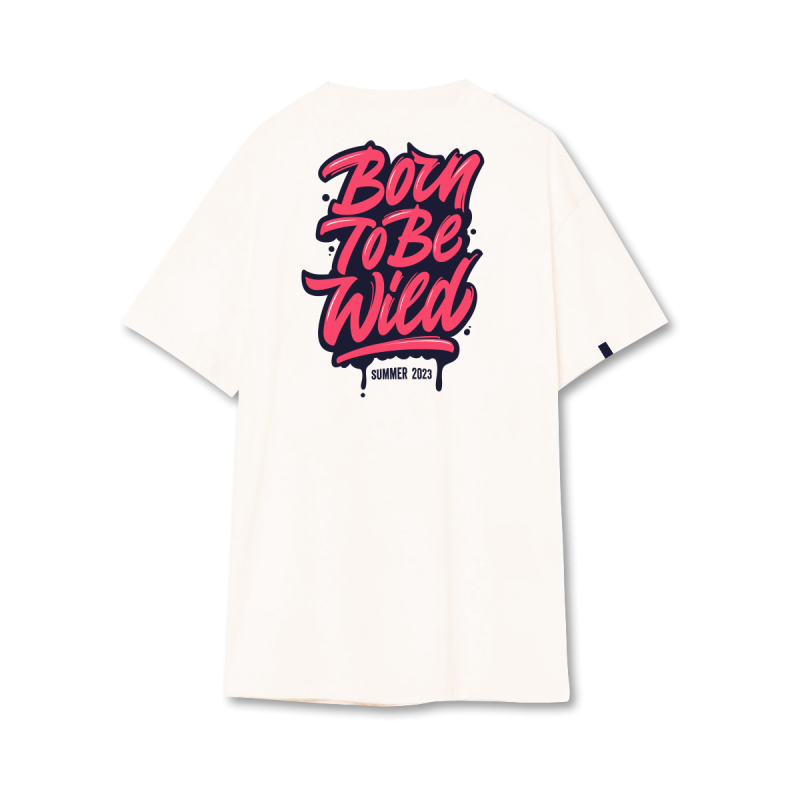 Футболка оверсайз «Born To Be Wild» Ivory Light