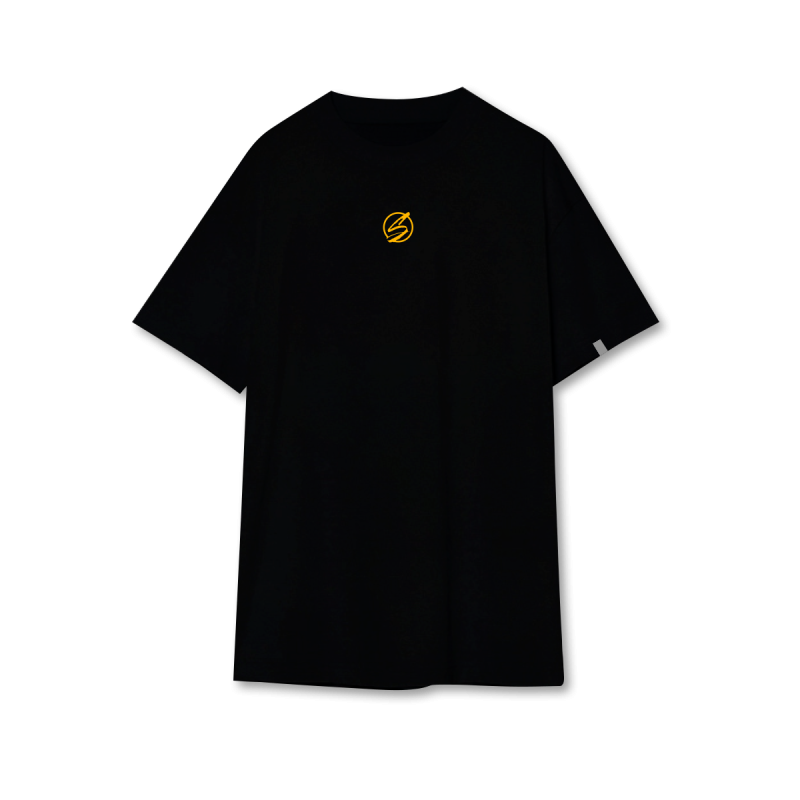 Футболка оверсайз «Automotive Club» Carbon Black/Yellow