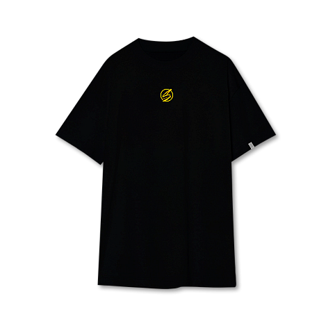 Футболка оверсайз «Automotive Club» Carbon Black/Yellow