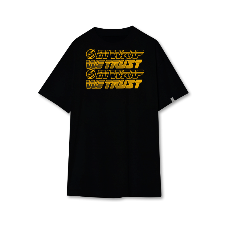 Футболка оверсайз «In Wrap We Trust» Carbon Black