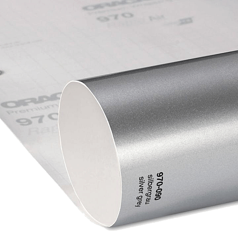 Плівка глянцева Oracal 970-090 Silver Grey