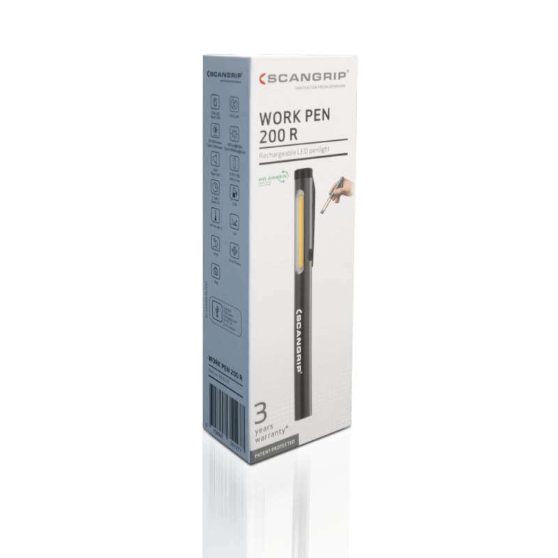 Ліхтар ручний Scangrip Work Pen 200R для інспекції та детейлінгу